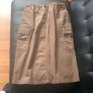 Bershka Brown Cargo Skirt